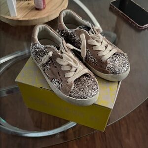 Golden Goose Kids Sneakers - Glittery Brown and Silver